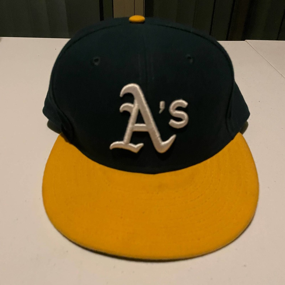 Oakland Athletics A's MLB x New Era 59Fifty Fitted Hat Cap Adult Size 7 5/8 - Picture 2 of 8